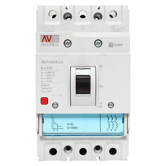 Автоматический выключатель AV POWER-1/3 63А 80kA TR EKF AVERES
