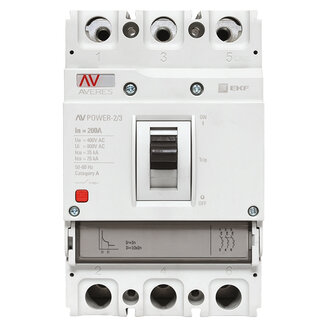 Автоматический выключатель AV POWER-2/3 200А 35kA TR EKF AVERES