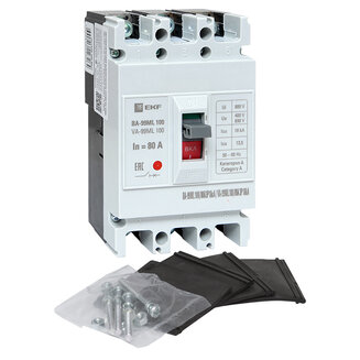 Автоматический выключатель ВА-99МL 100/ 80А 3P 18кА EKF Basic