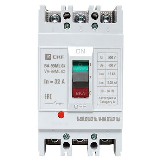 Автоматический выключатель ВА-99МL 63/ 32А 3P 15кА EKF Basic