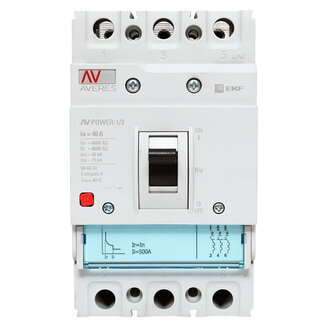Автоматический выключатель AV POWER-1/3 40А 80kA TR EKF AVERES