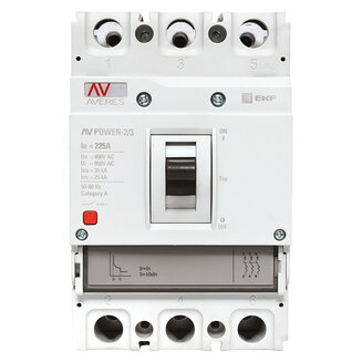 Автоматический выключатель AV POWER-2/3 225А 35kA TR EKF AVERES
