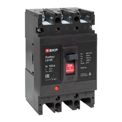 Автоматический выключатель LS125 18кА 3P 125А ProPact EKF