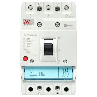 Автоматический выключатель AV POWER-1/3 32А 80kA TR EKF AVERES