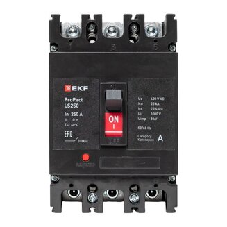 Автоматический выключатель LS250 25кА 3P 250А ProPact EKF