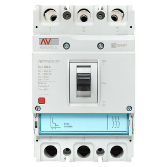 Автоматический выключатель AV POWER-2/3 160А 80kA TR EKF AVERES